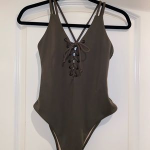Kendall + Kylie Olive Color, One Piece.